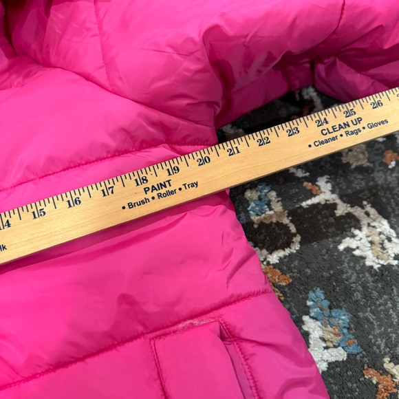 NWT Culture Couture‎ Pink Hooded Puffer Coat Large Women’s Size Large - Picture 4 of 8